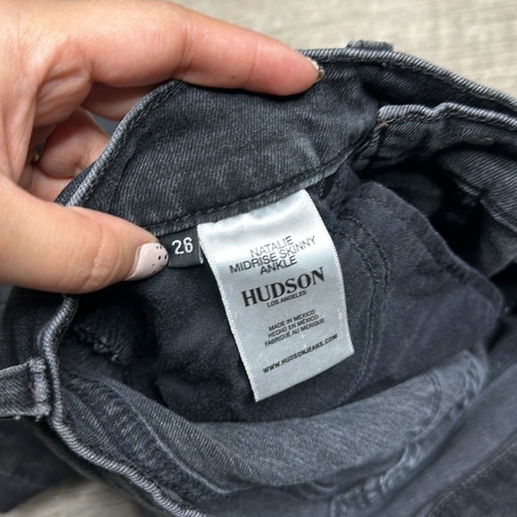 Hudson Women’s Natalie Mid-Rise Skinny Ankle Jeans Dark Wash Size 26 - Picture 11 of 11